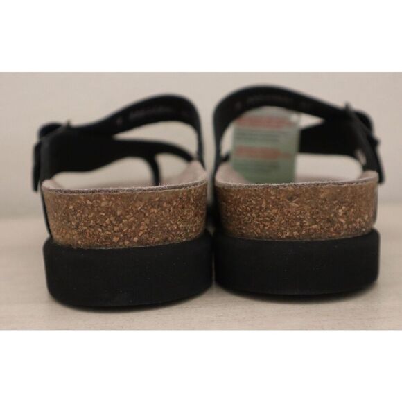 Mephisto Women's Sz 37 US 7 Black Nubuck Leather Helen Sandals - Picture 3 of 14